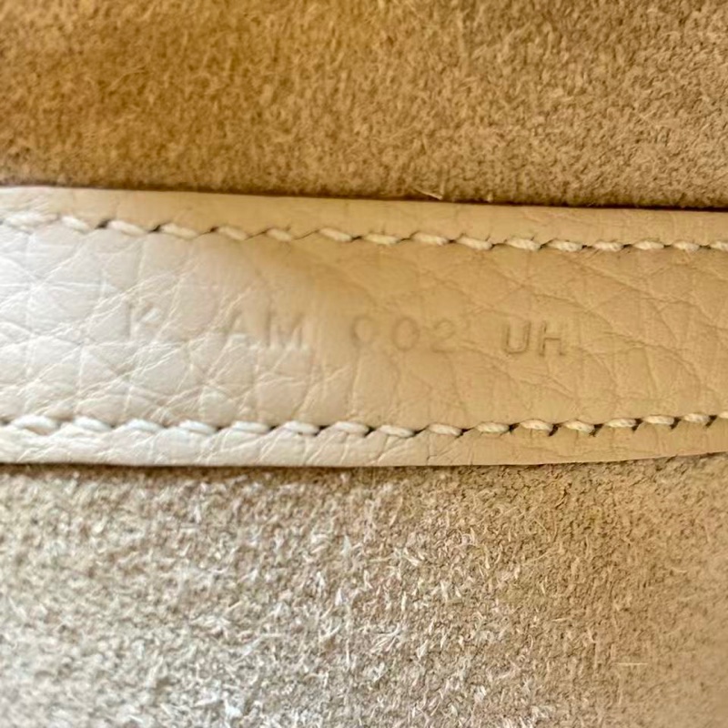 HERMES / 愛馬仕 K刻 菜籃子 18 奶昔白 金扣 鎖鑰匙 狀態非常好-10