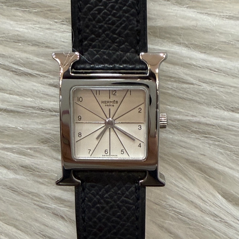 HERMES H HOUR H-HOUR 大H 腕錶 手錶 石英錶 25X30MM-2