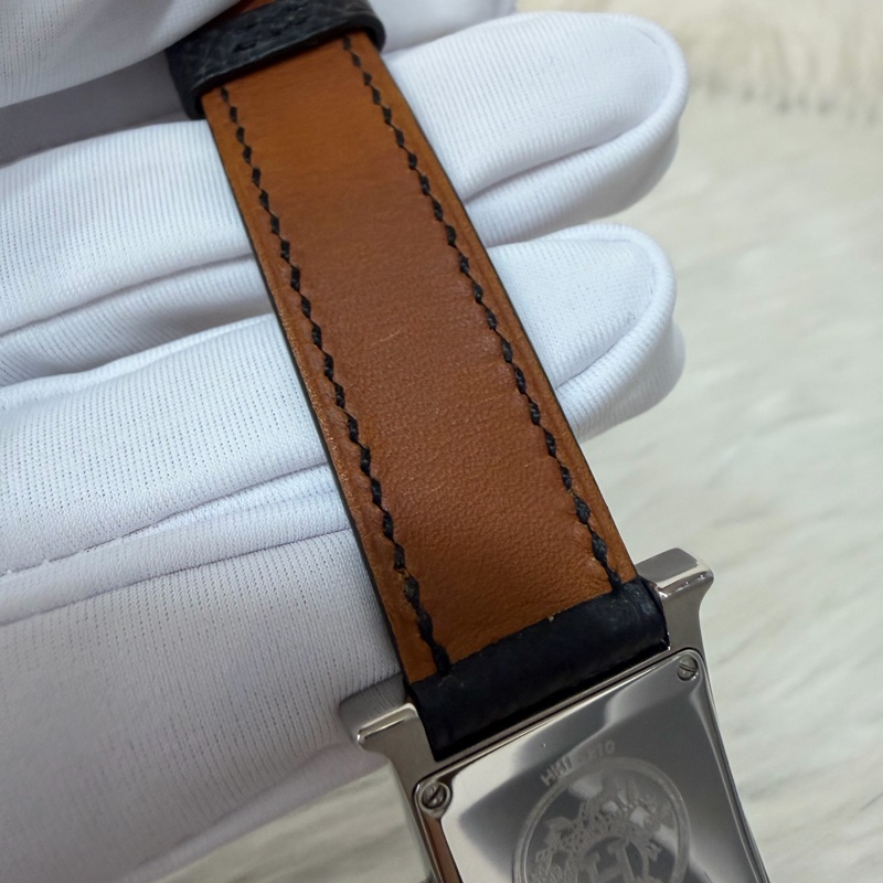 HERMES H HOUR H-HOUR 大H 腕錶 手錶 石英錶 25X30MM-12