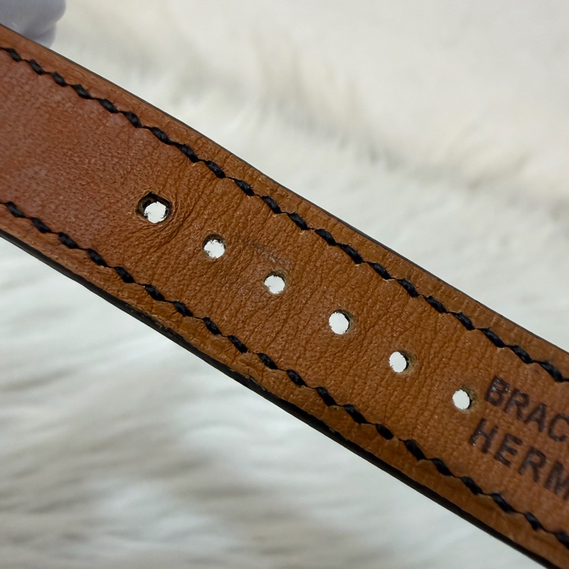HERMES H HOUR H-HOUR 大H 腕錶 手錶 石英錶 25X30MM-24