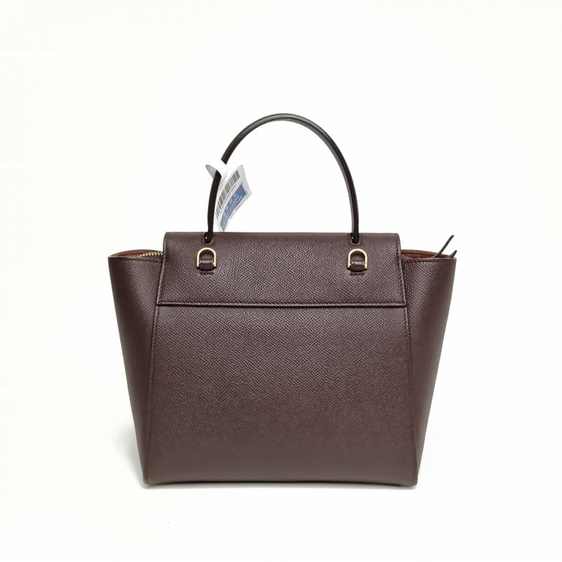 CELINE Belt鯰魚包Nano20紫紅色牛皮金扣肩背包-2