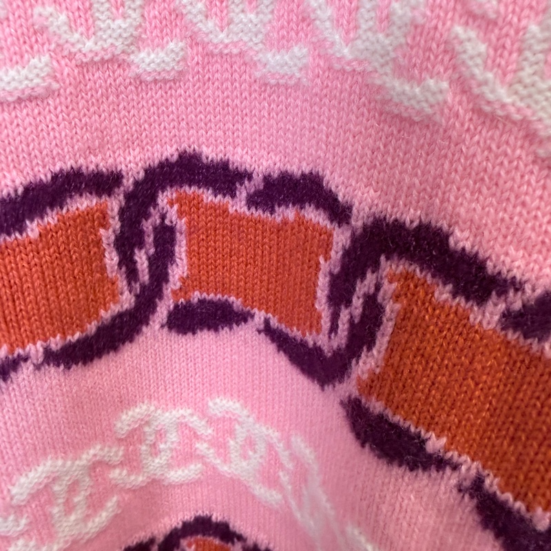 CHANEL✨條紋羊絨針織衫 #38-3