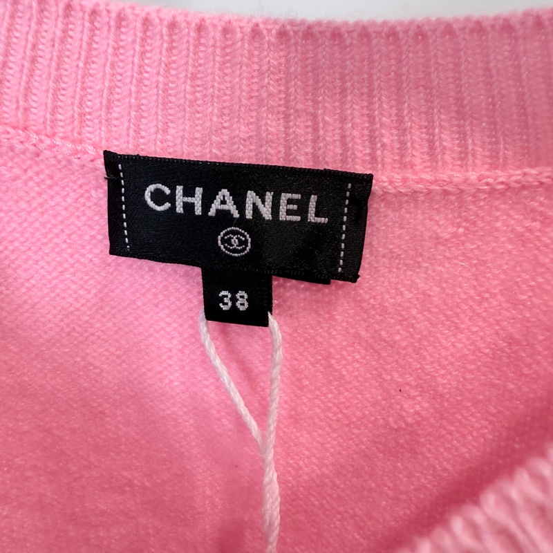 CHANEL✨條紋羊絨針織衫 #38-5