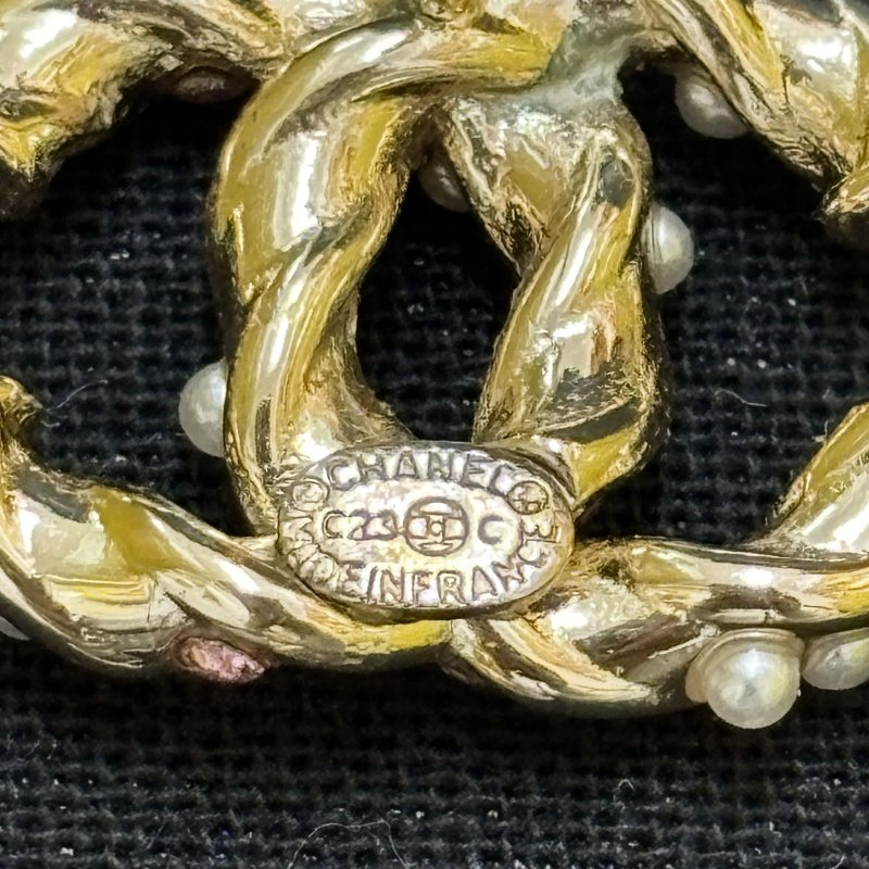 正品CHANEL 經典珍珠耳環-5