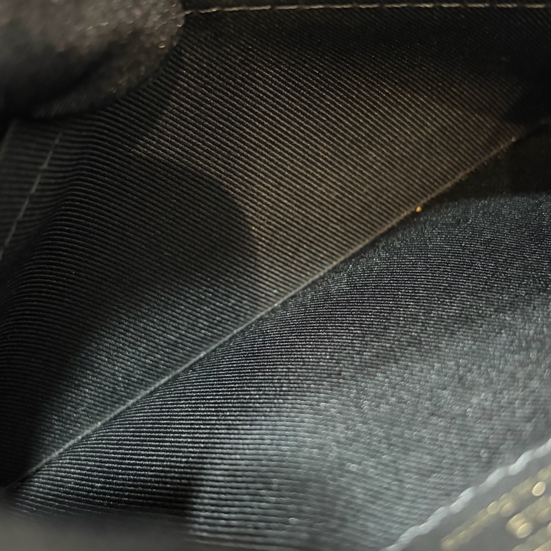 LV M43555 Saintonge 黑皮 老花 流蘇 相機包 方包-54