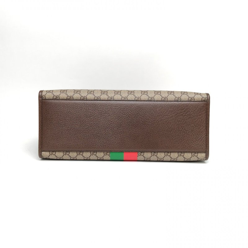GUCCI 老花PVC金扣GGRetro托特包虎年限定肩背包-4