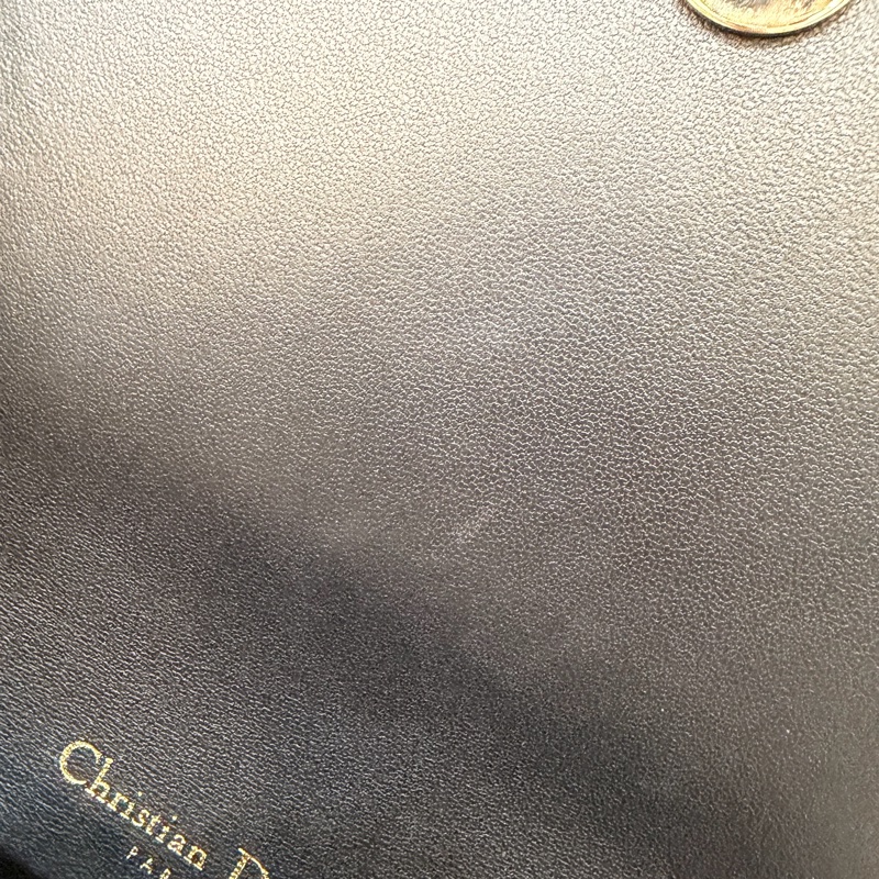 DIOR LADY DIOR S0204 黑皮 金釦 woc 手拿包 斜背包-28