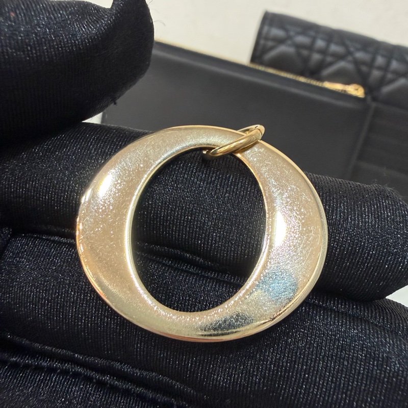 DIOR LADY DIOR S0204 黑皮 金釦 woc 手拿包 斜背包-74