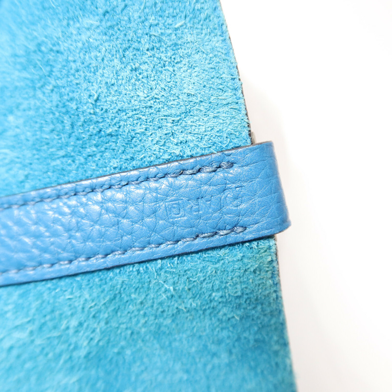 HERMES Clemence皮革Picotin MM手挽袋Bleu Izmir-7