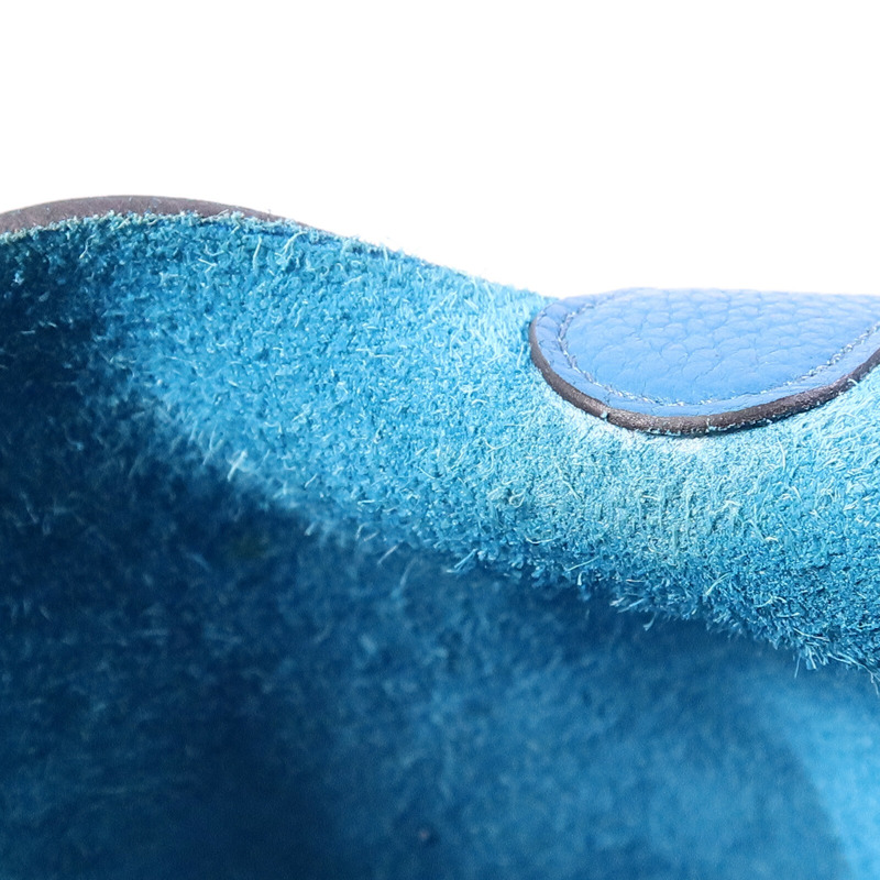 HERMES Clemence皮革Picotin MM手挽袋Bleu Izmir-15
