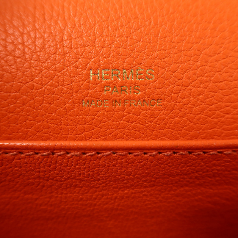 HERMES Evercolor皮革Roulis Mini肩背袋Feu-5