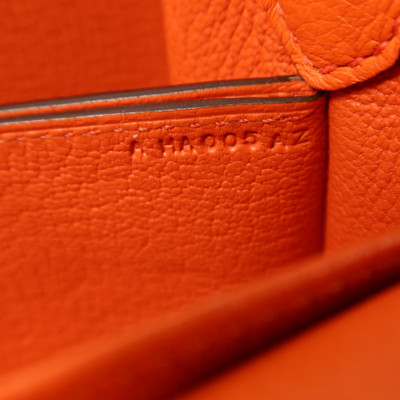 HERMES Evercolor皮革Roulis Mini肩背袋Feu-6