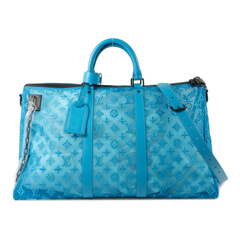 LOUIS VUITTON Monogram Mesh Keepall Triangle Bandouliere 50手挽肩背兩用袋