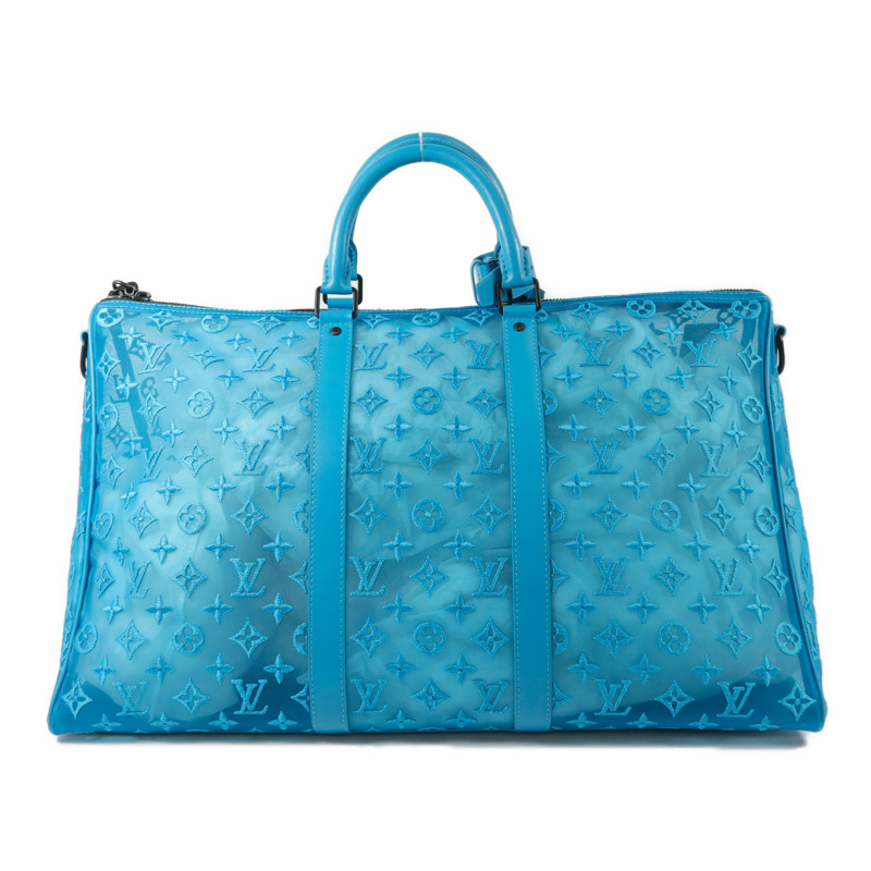 LOUIS VUITTON Monogram Mesh Keepall Triangle Bandouliere 50手挽肩背兩用袋-1