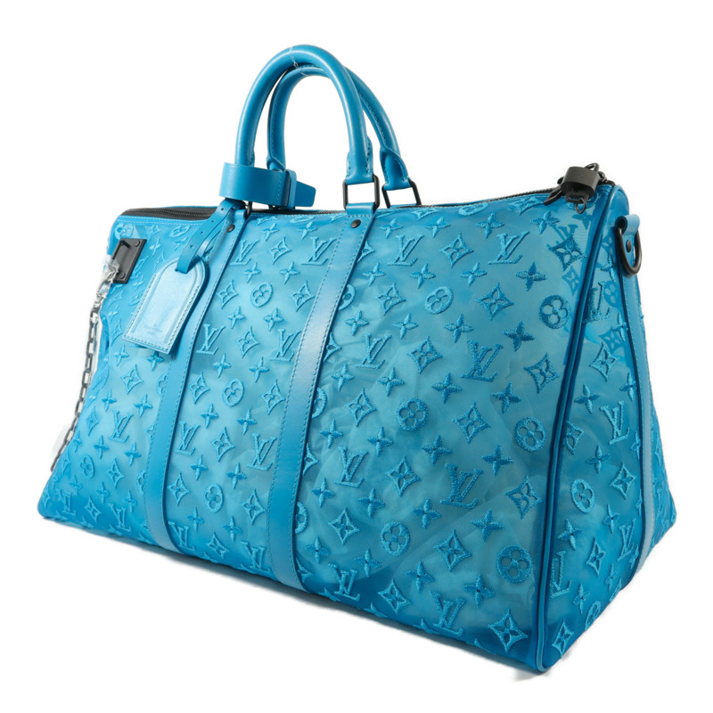 LOUIS VUITTON Monogram Mesh Keepall Triangle Bandouliere 50手挽肩背兩用袋-2