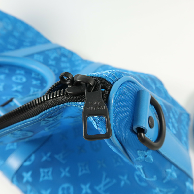LOUIS VUITTON Monogram Mesh Keepall Triangle Bandouliere 50手挽肩背兩用袋-7