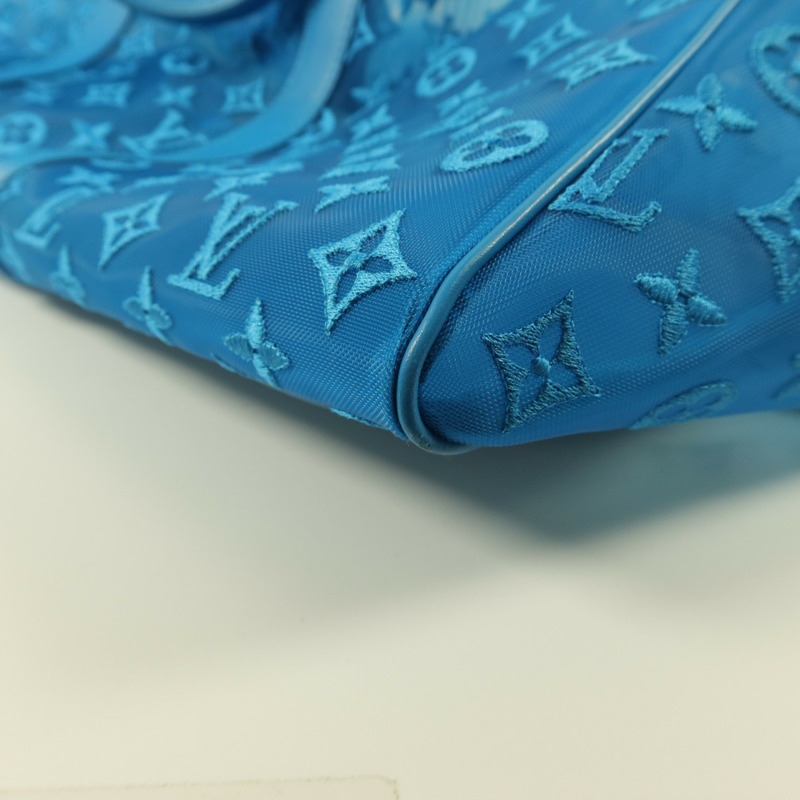 LOUIS VUITTON Monogram Mesh Keepall Triangle Bandouliere 50手挽肩背兩用袋-14