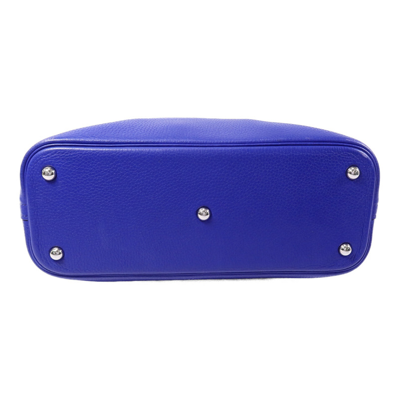 HERMES Togo皮革Bolide 31手挽肩背兩用袋Bleu Electrique-3