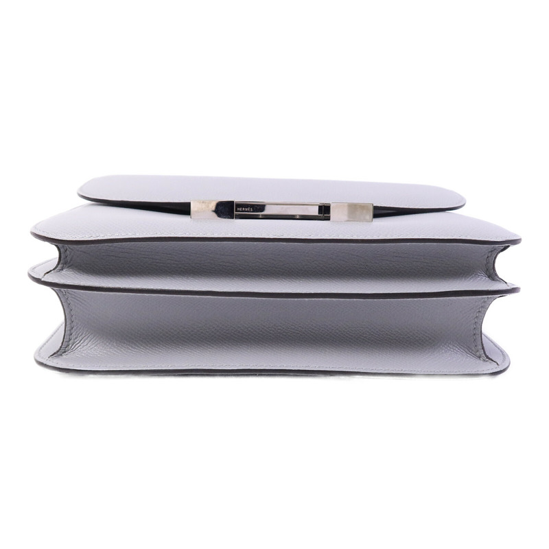 HERMES Epsom皮革Constance 24肩背袋Gris Mouette-3