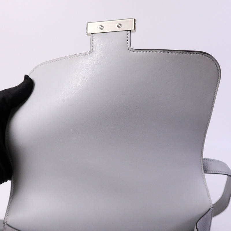 HERMES Epsom皮革Constance 24肩背袋Gris Mouette-14