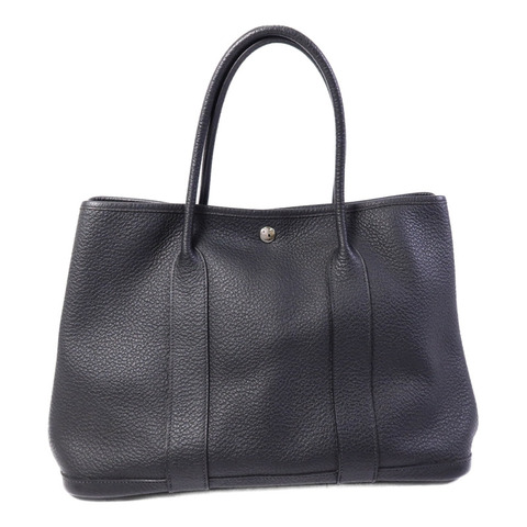 HERMES Negonda皮革GardenParty PM手挽袋Noir