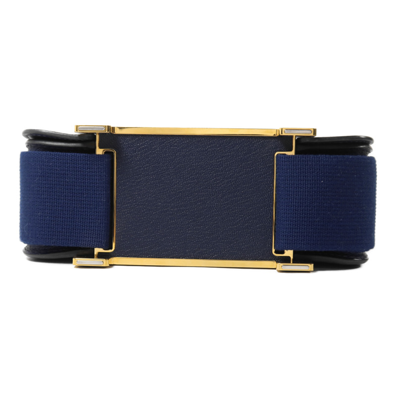 HERMES Chevre Mysore皮革Geta肩背袋Bleu Nuit-3