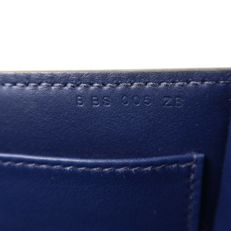 HERMES Chevre Mysore皮革Geta肩背袋Bleu Nuit-6