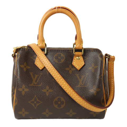 LOUIS VUITTON Monogram Nano Speedy手挽肩背兩用袋