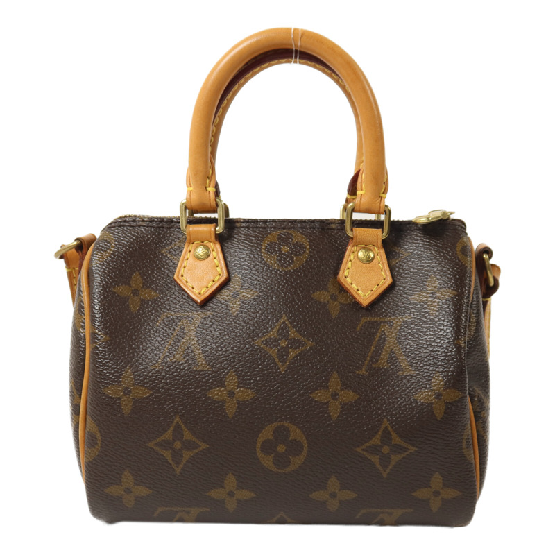 LOUIS VUITTON Monogram Nano Speedy手挽肩背兩用袋-1