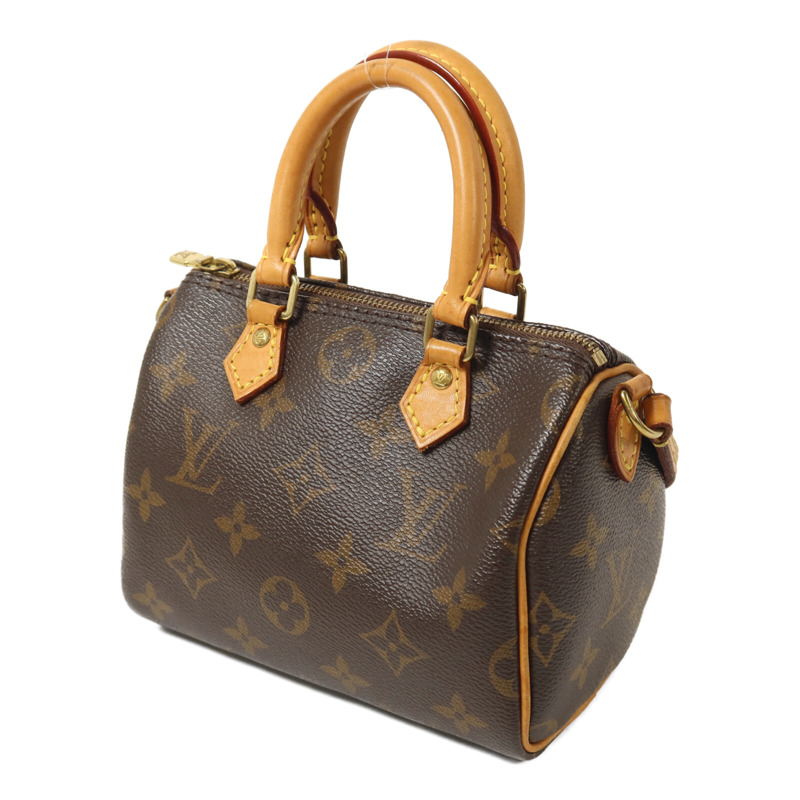 LOUIS VUITTON Monogram Nano Speedy手挽肩背兩用袋-2
