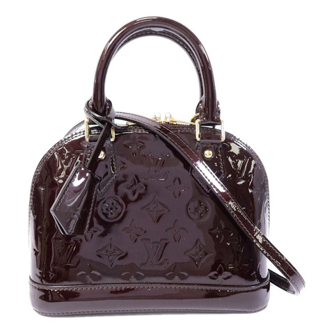 LOUIS VUITTON Monogram Vernis Alma BB手挽肩背兩用袋
