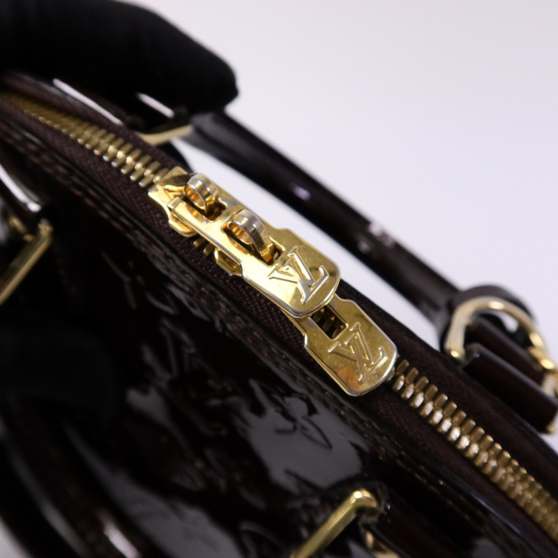 LOUIS VUITTON Monogram Vernis Alma BB手挽肩背兩用袋-6