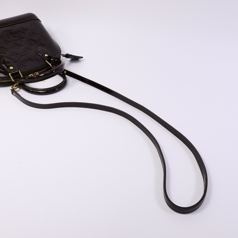 LOUIS VUITTON Monogram Vernis Alma BB手挽肩背兩用袋-8