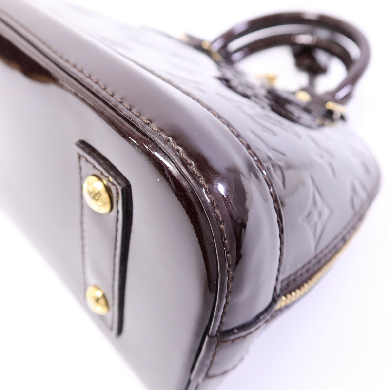 LOUIS VUITTON Monogram Vernis Alma BB手挽肩背兩用袋-11