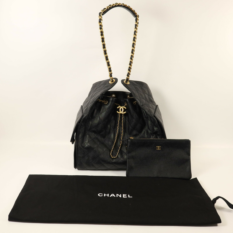 CHANEL 牛皮皮革25 Medium Hand Bag鏈帶手挽袋-8