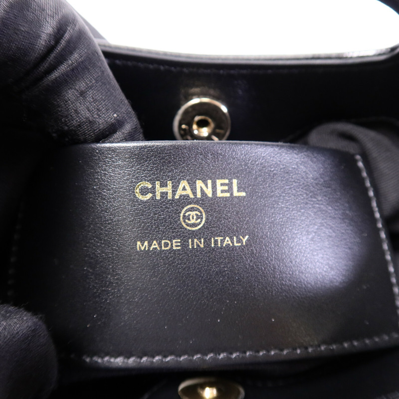 CHANEL 牛皮皮革Nano 31鏈帶肩背袋-5