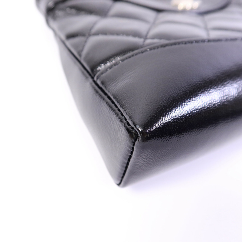CHANEL 牛皮皮革Nano 31鏈帶肩背袋-11