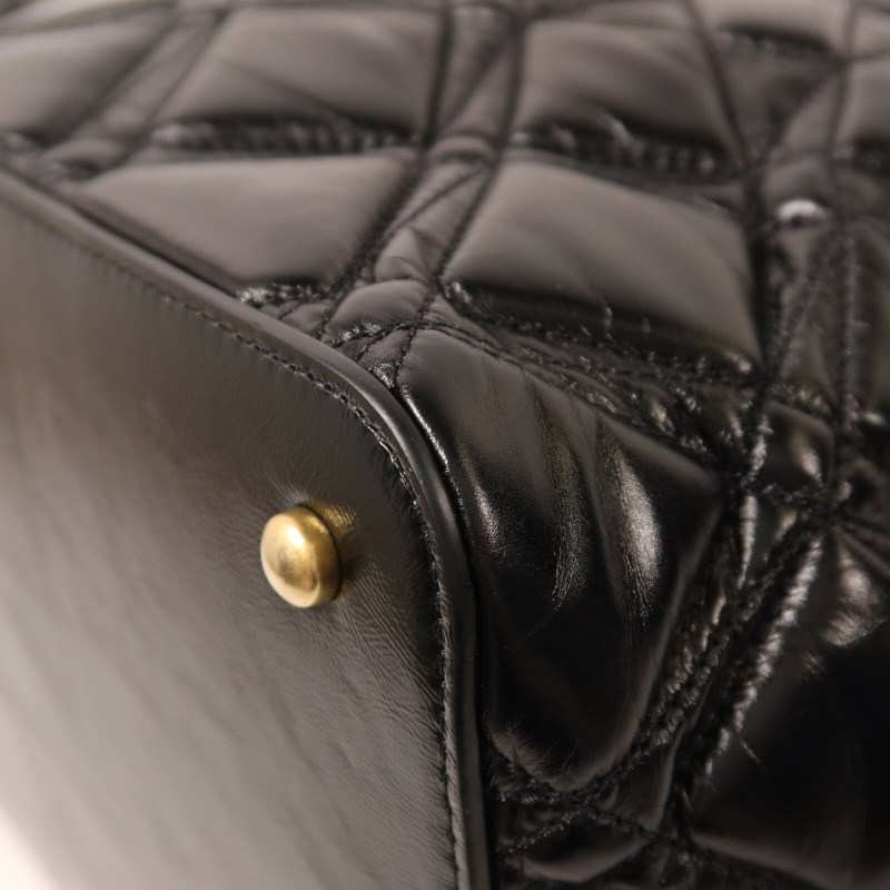 CHANEL 牛皮皮革Chain Shoulder鏈帶手挽肩背兩用袋-12