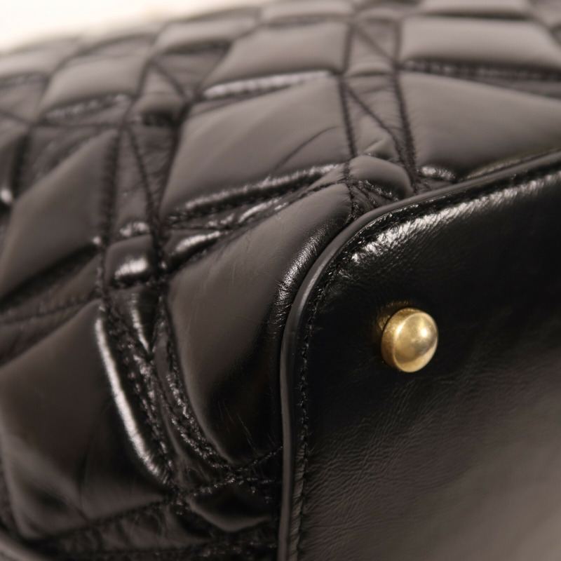 CHANEL 牛皮皮革Chain Shoulder鏈帶手挽肩背兩用袋-13