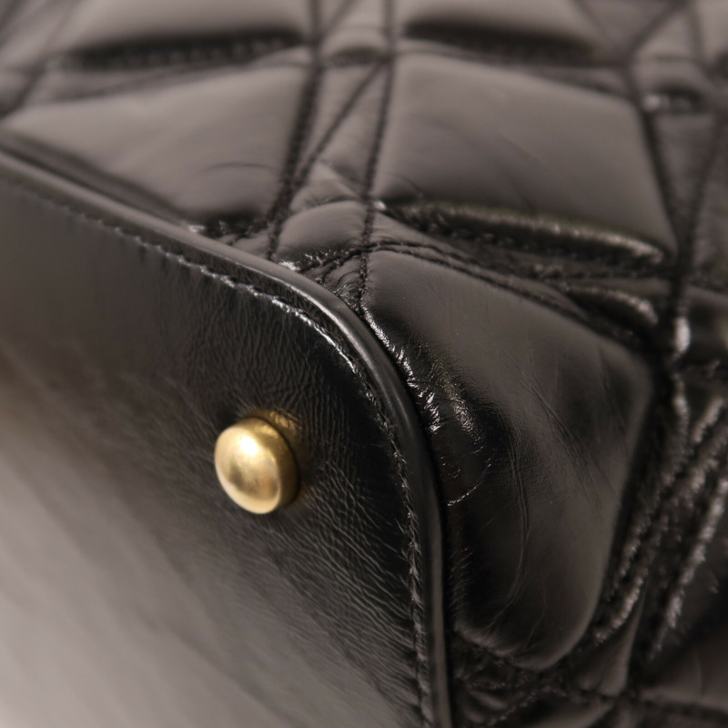 CHANEL 牛皮皮革Chain Shoulder鏈帶手挽肩背兩用袋-14