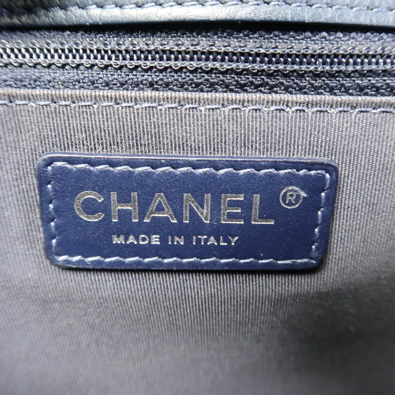 CHANEL 牛皮皮革Chain Shoulder鏈帶手挽肩背兩用袋-5