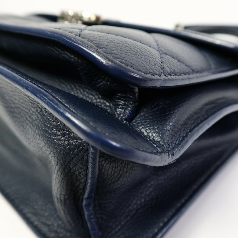 CHANEL 牛皮皮革Chain Shoulder鏈帶手挽肩背兩用袋-13