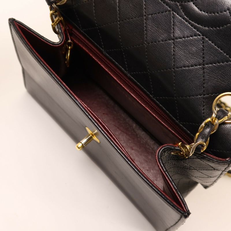 CHANEL 牛皮皮革Vintage Shoulder Bag鏈帶肩背袋-10