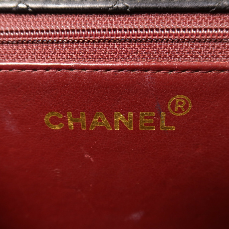 CHANEL 牛皮皮革Vintage Shoulder Bag鏈帶肩背袋-11