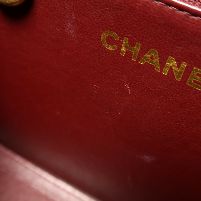 CHANEL 牛皮皮革Vintage Shoulder Bag鏈帶肩背袋-17
