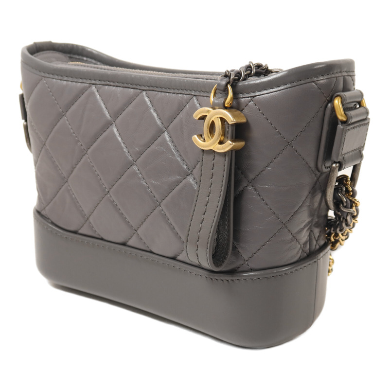 CHANEL 牛皮皮革Garbriell Small鏈帶肩背袋-2