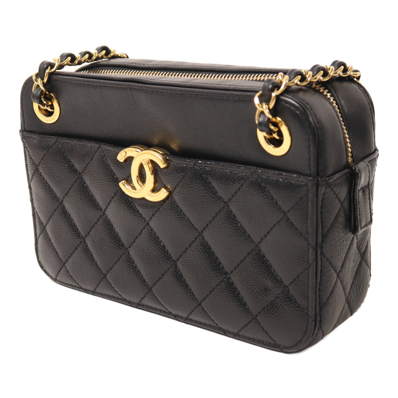 CHANEL 牛皮皮革Camera Bag鏈帶肩背袋-2