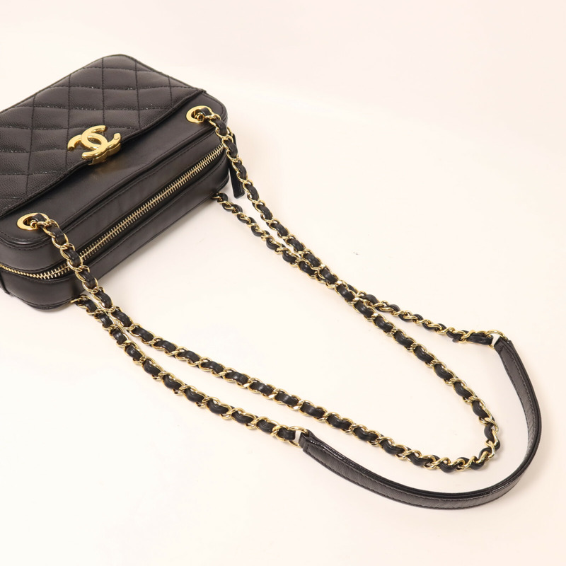 CHANEL 牛皮皮革Camera Bag鏈帶肩背袋-7
