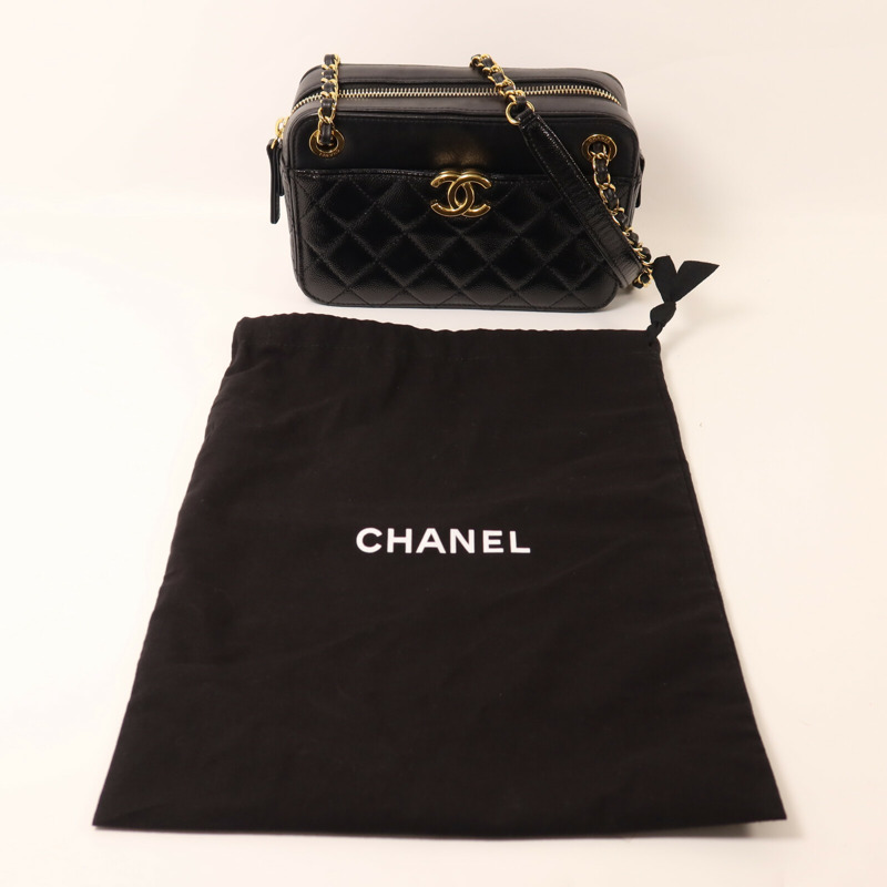 CHANEL 牛皮皮革Camera Bag鏈帶肩背袋-8