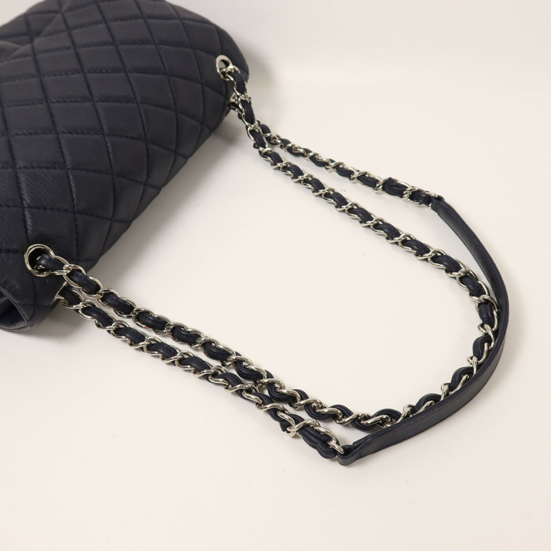 CHANEL 羊皮皮革Chain Shoulder鏈帶肩背袋-9